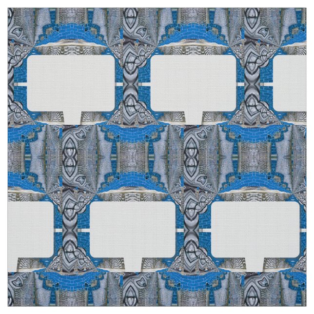 Tecido Psicodélico - Padrão e Texto Fraturais Divertidos (Modelo)