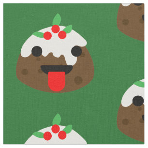 Tecido pudim de natal da língua
