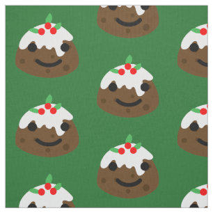 Tecido pudim de natal emoji