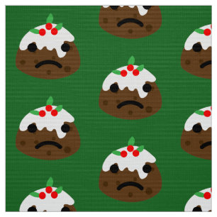 Tecido pudim de natal triste