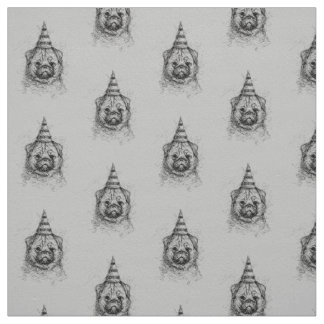 Tecido Pug Party Scribble
