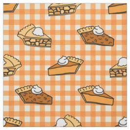 Tecido Pumpkin de Maçã de Queda e Pecan Pie Patterno