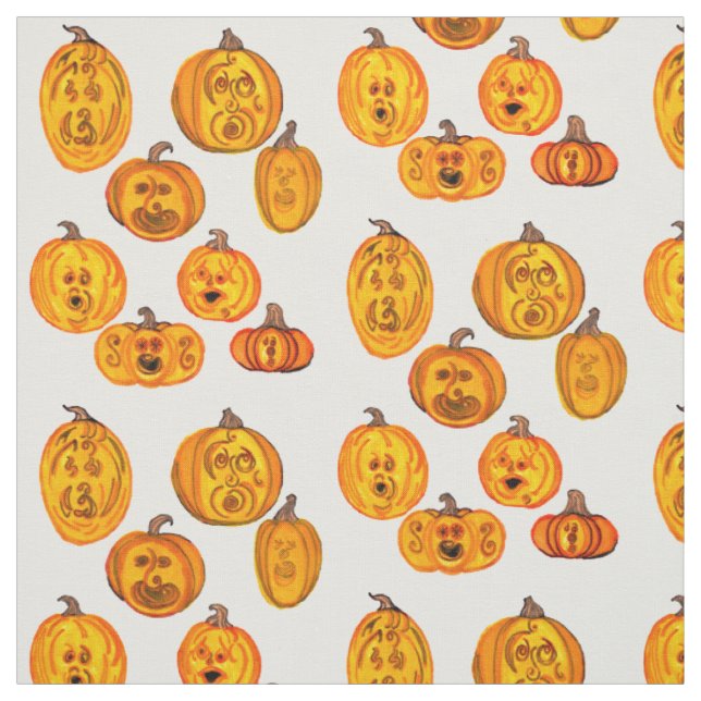 Tecido Pumpkins de Gritar inspirado no almoço (Modelo)