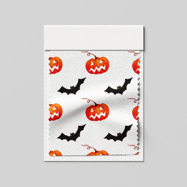 Tecido Pumpkins e Morcegos, Truque ou Tratar, Boo
