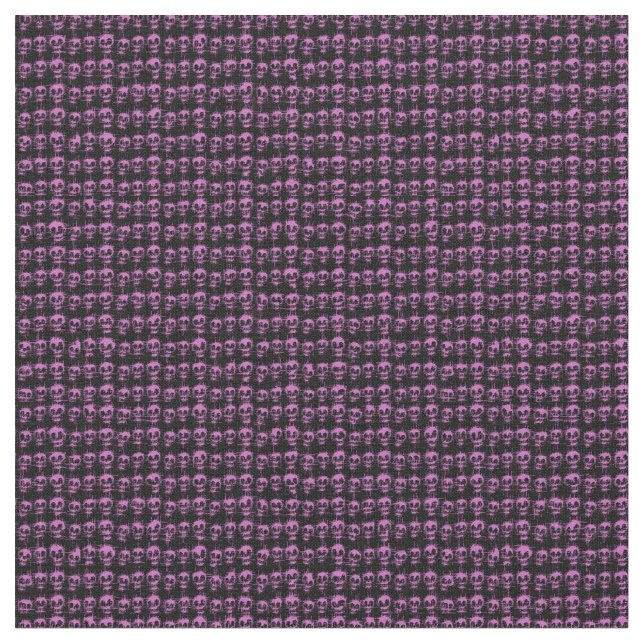 Tecido Puntas calaveras rosas. (Detalhe)