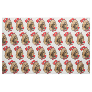 Tecido Puppy Love Cocker Spaniel
