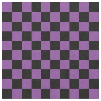 Tecido Purple & Black Checkerboard