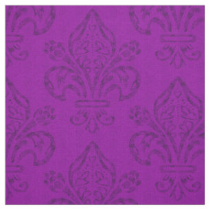 Tecido Purple Fleur de Lis New Orleans Mardi Gras