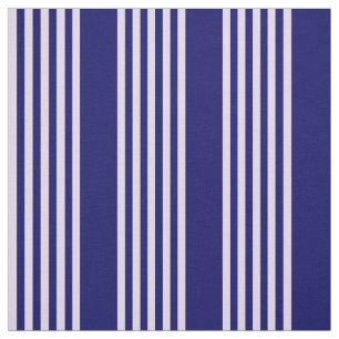 Tecido Púrpura Lilac e marinho azul cinco faixas