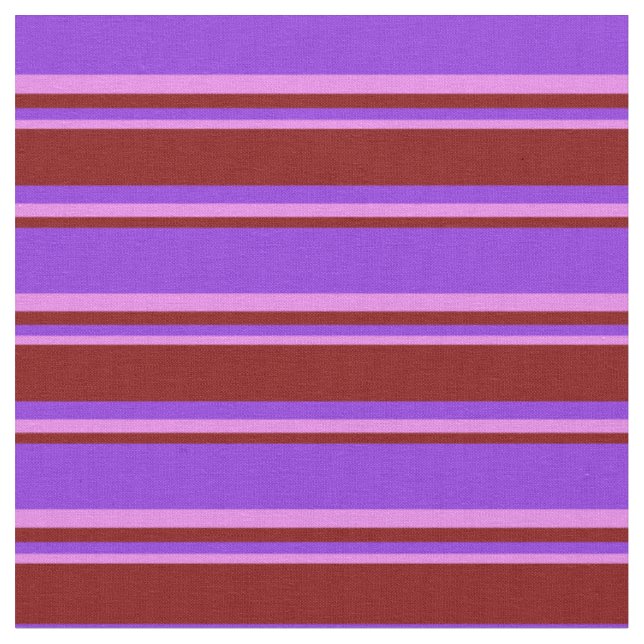 Tecido Púrpura, Marrom e Violet Striped/Links (Detalhe)