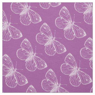 Tecido Púrpura Patina: Borboletas