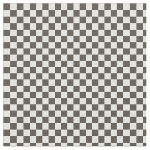 Tecido Quadrados Checkered preto e branco