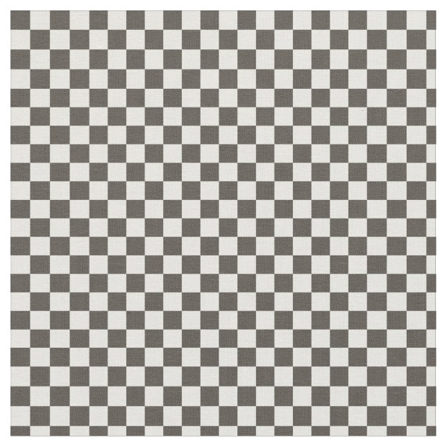 Tecido Quadrados Checkered preto e branco (Detalhe)