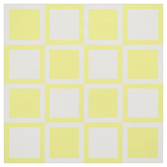 Tecido Quadrados de Mod Azul Amarelo ~ grande escala (Modelo)