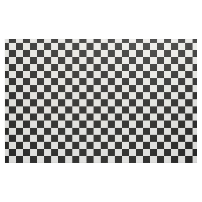 Tecido Quadro de Verificação Preto e Branco (Fat Quarter)