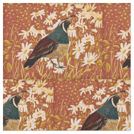 Tecido Quail In Fall Daisies