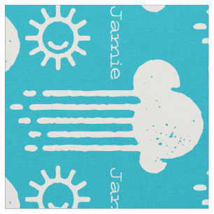 Tecido Qualquer Cor Minha Nuvem De Chuva Solar Personaliz