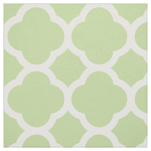 Tecido Quatrefoil Moderno Verde de Casa Grande