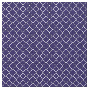 Tecido Quatrefoil roxo e branco