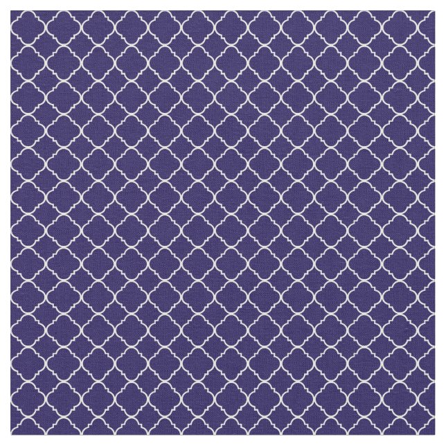 Tecido Quatrefoil roxo e branco (Detalhe)