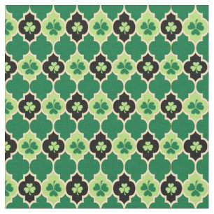 Tecido Quatrefoil - Shamrocks Irlandês