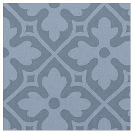 Tecido Quatrefoils Revival Gótico, Azul Ardósia