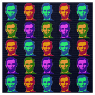 Tecido Quatro Abraham Lincolns Pop Art