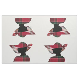 Tecido Quatro mulheres Silhouette Hat Madras Padrão de Xa