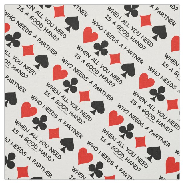 Tecido Quem Precisa De Um Parceiro Quando Tudo O Que Você (Modelo)