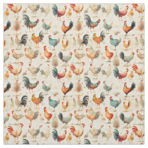 Tecido Quirky Cluckers: Frango Whimsy