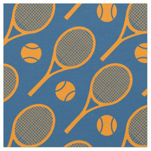 Tecido Rackets de tênis laranja - personalizar o tamanho