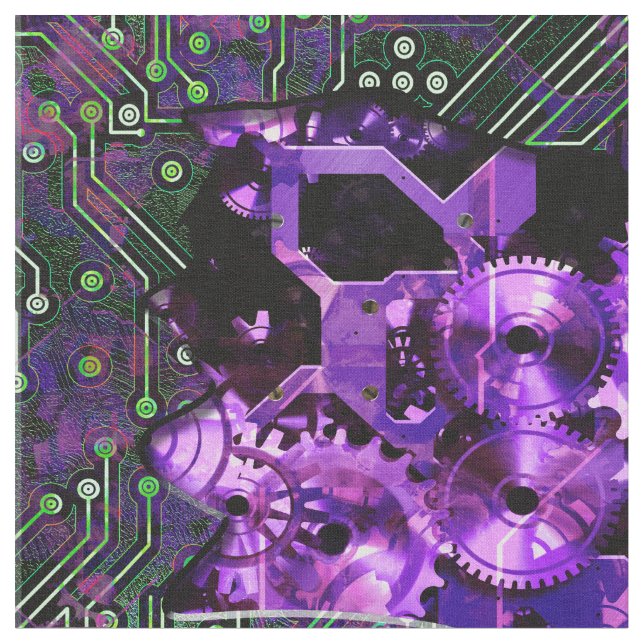 Tecido Radical Steampunk 5 personalizado (Detalhe)