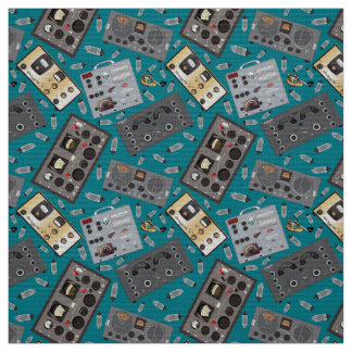 Tecido Rádios clássicos de ham e tubos de vácuo