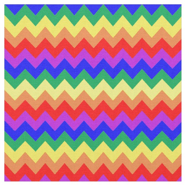 Tecido Rainbow Chevron Stripes Coloridas (Detalhe)