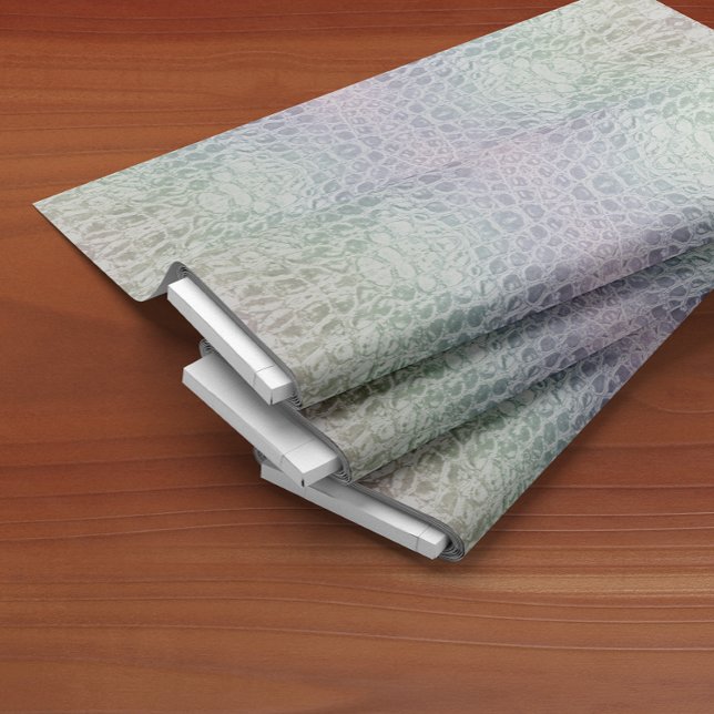 Tecido Rainbow Faux Alligator Skin (Criador carregado)