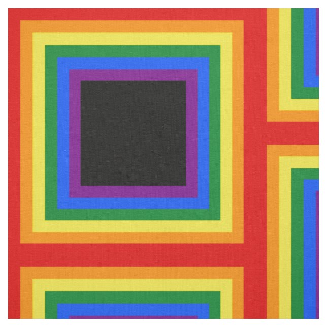 Tecido RAINBOW FLAG COLORS frame + suas ideias (Modelo)
