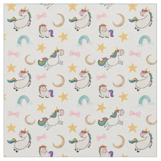 Tecido Rainbow Unicorn Dreams
