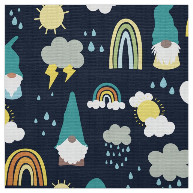 Tecido Rainday Gnomos Rainbow Kids (Modelo)