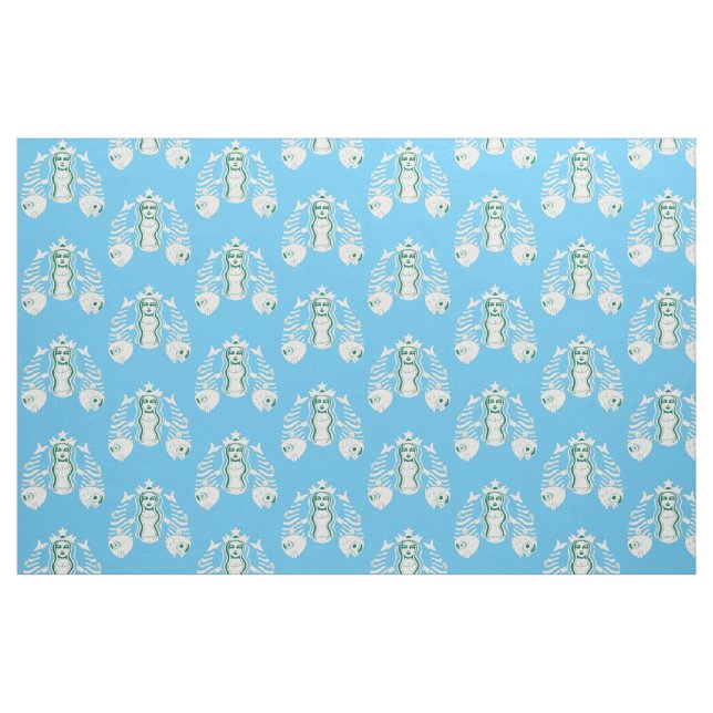 Tecido Rainha de Coroa Estelar Sereia Thunder_Cove (Fat Quarter)