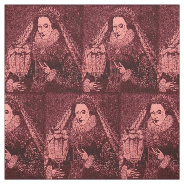 Tecido Rainha Elizabeth I em impressão de novidade impres (Modelo)