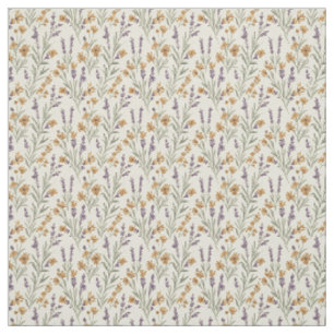 Tecido Raminhos de Lavanda Atemporais & Flores Silvestres
