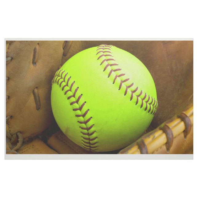 Tecido rápido amarelo do algodão do softball (56" (Jarda)