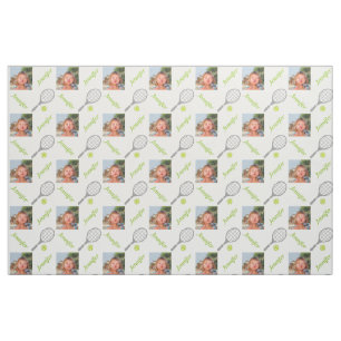 Tecido Raquete de tênis, nome da bola & foto