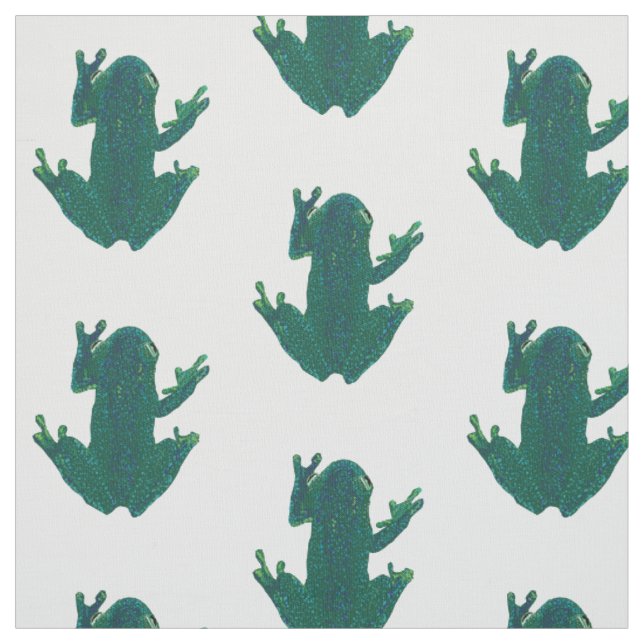 Tecido Rãs Verdes (Modelo)