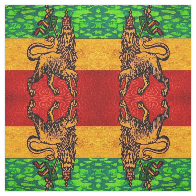 Tecido Rasta Leão de Judah Flag (Modelo)