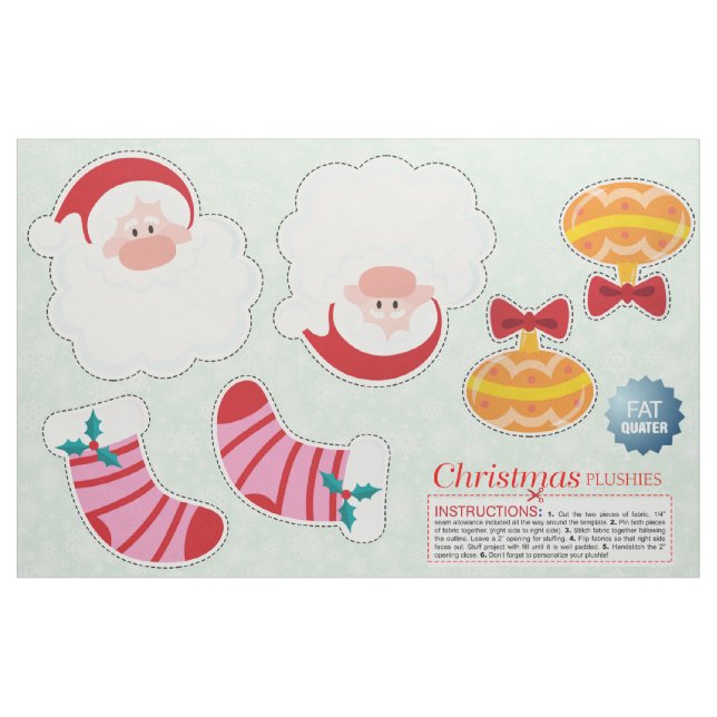 Tecido Recortar e mastigar Enfeites de natal - Descartar (Fat Quarter)