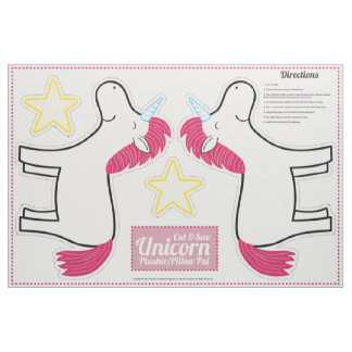 Tecido Recortar e mastigar Plushie Unicorn - Travesseiro 