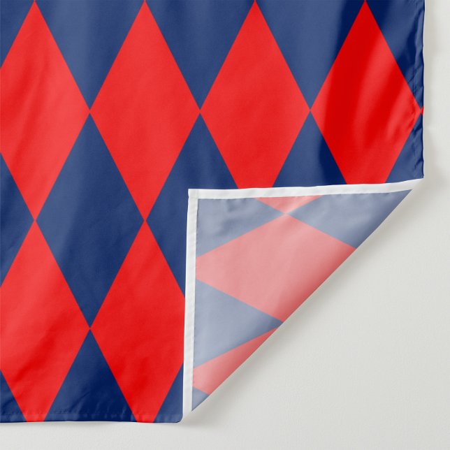 Tecido Red and Blue Harlequin Checkered Design  (Criador carregado)