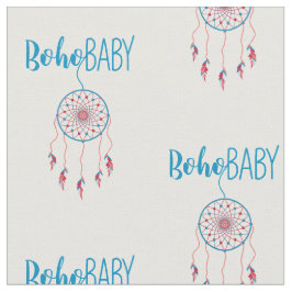 Tecido Red & Blue Colorful Boho Baby Dreamcatcher