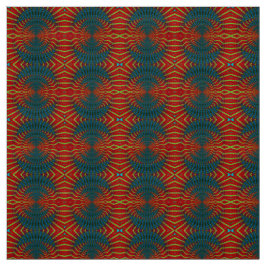 Tecido Red Blue Moderna Étnica Têxtil Tribal Impressão Tr
